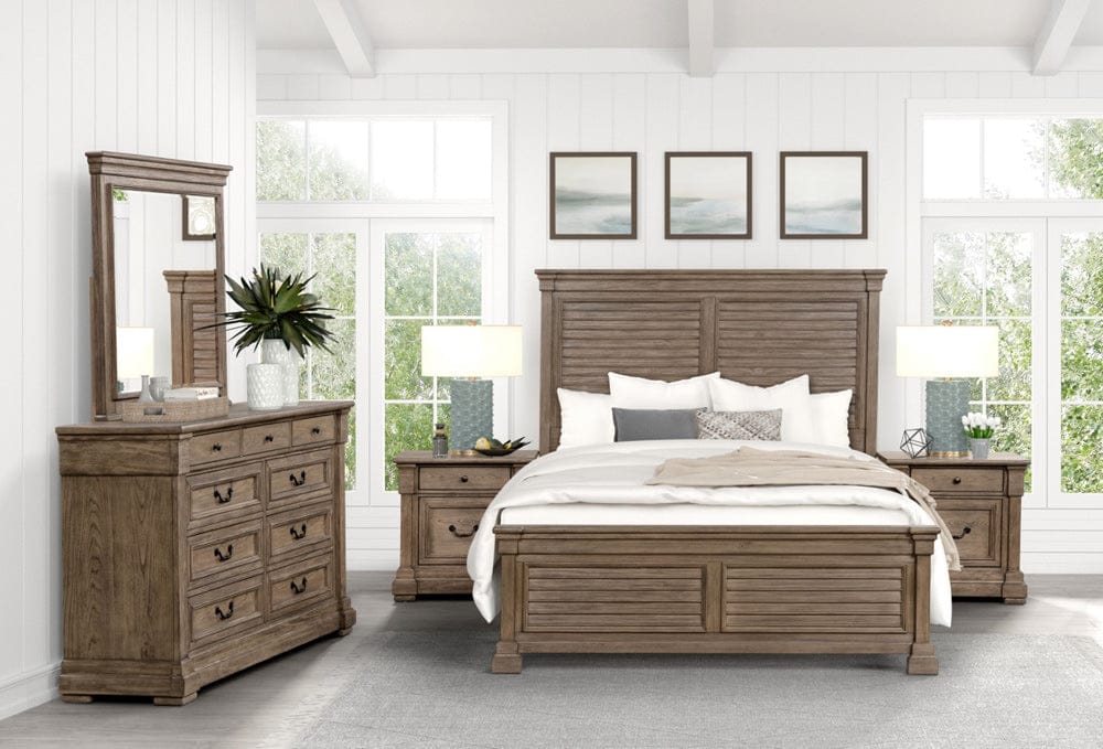 Furniture of America - Sheringham Queen Bed in Weathered Gray - FM7701BR-Q-BED View 2