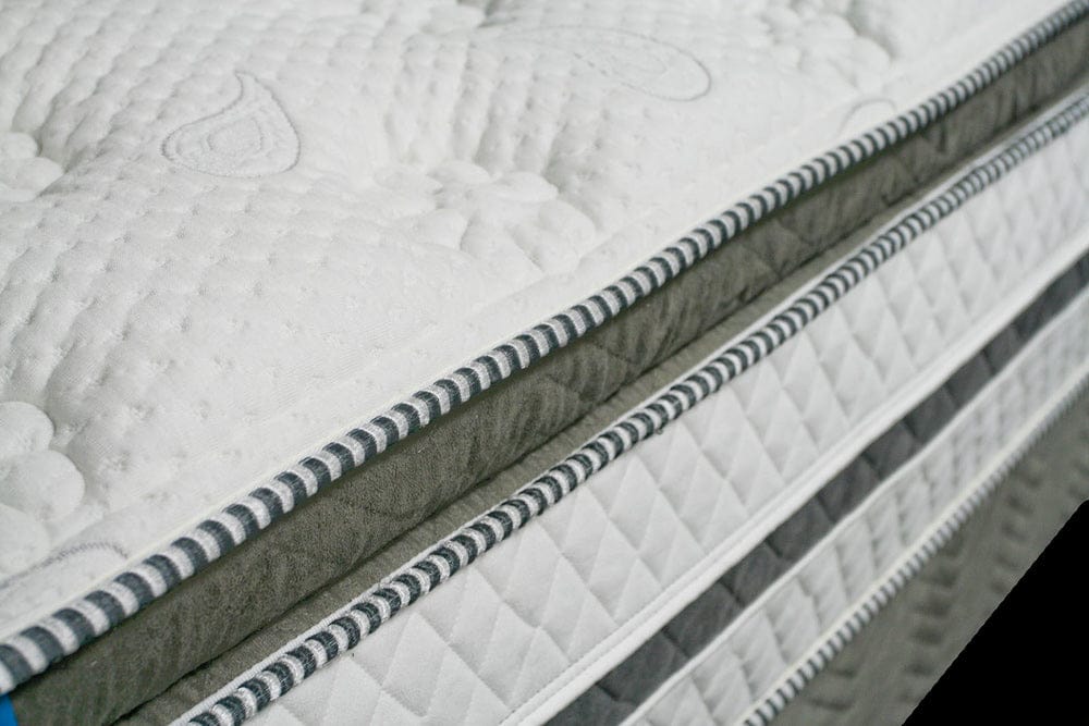 Furniture of America - Siddalee 16" Euro Pillow Top Mattress, Queen in White/Gray - DM339Q-M View 3