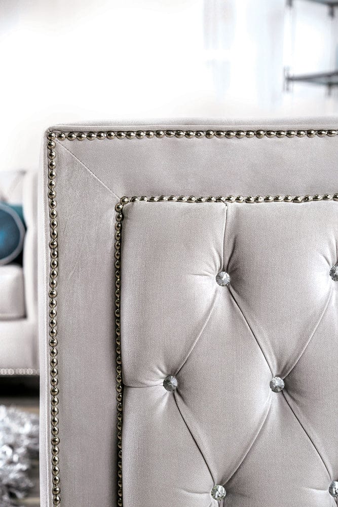 Furniture of America - Silvan Sofa + Loveseat in Gray - SM2283-2PC View 3
