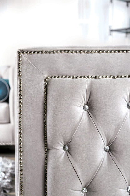 Furniture of America - Silvan Sofa + Loveseat in Gray - SM2283-2PC View 3