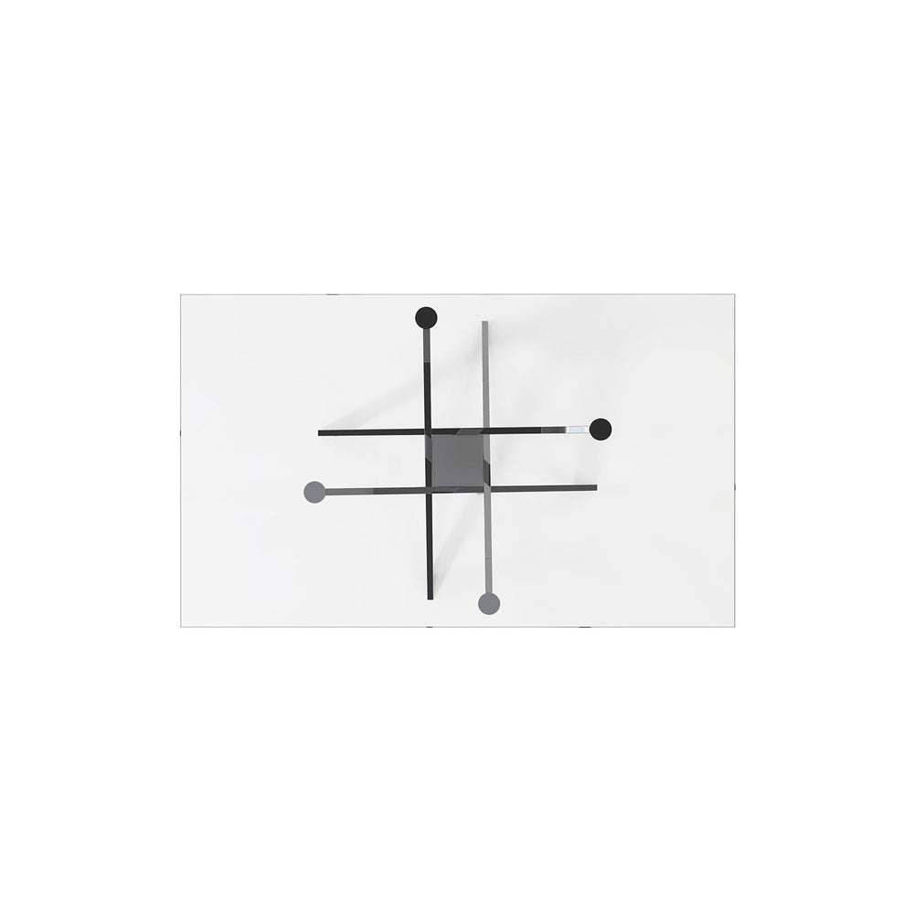 Furniture of America - Silveria Dining Table in Chrome - FM37001SV-T-TABLE View 3