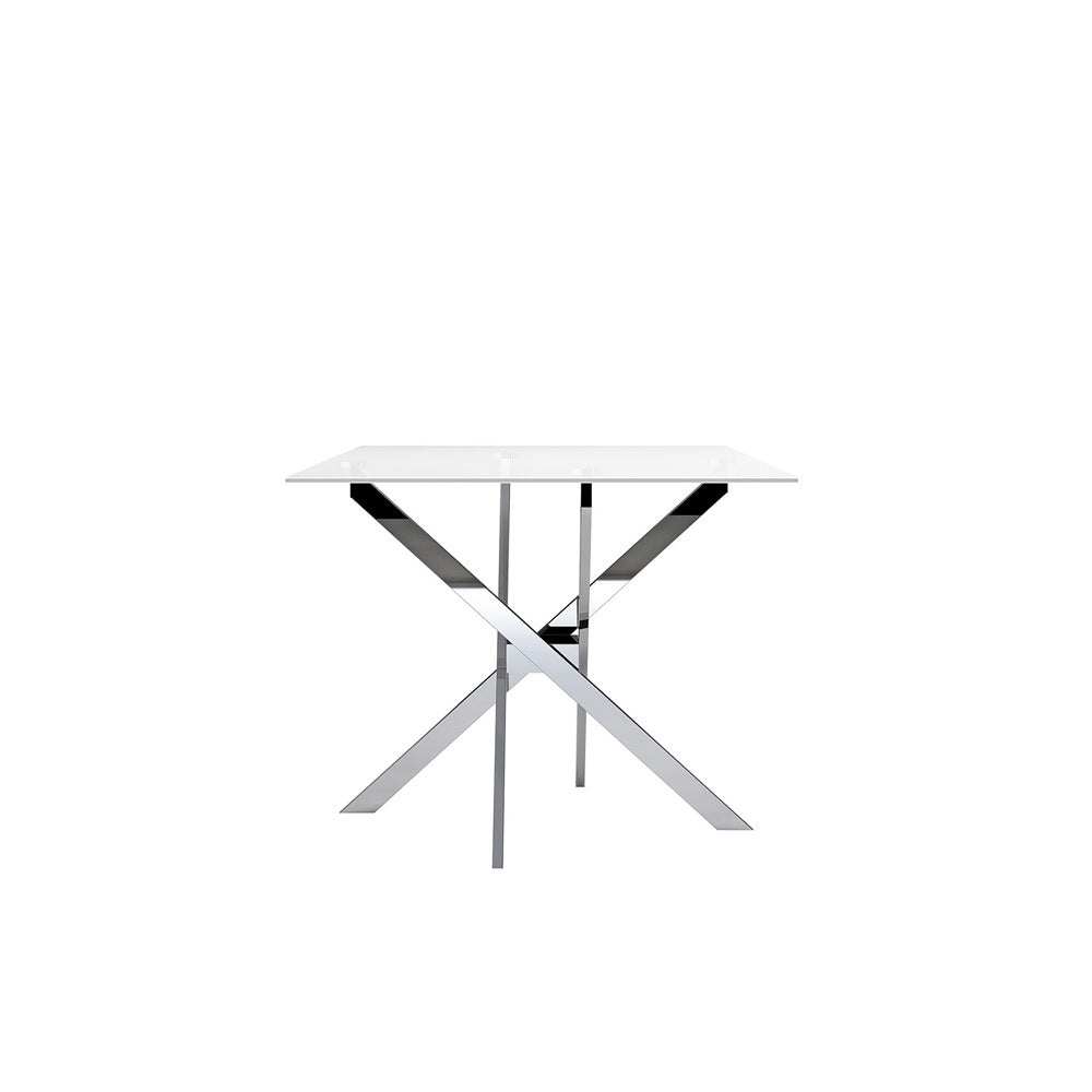 Furniture of America - Silveria Dining Table in Chrome - FM37001SV-T-TABLE View 4