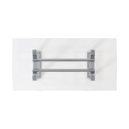 Furniture of America - Silvestri Dining Table in Chrome - FM37000SV-T-TABLE View 3