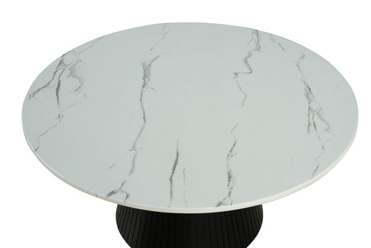 Furniture of America - Sindal Round Cocktail Table in Black - FM44004BK-CR-TABLE View 1