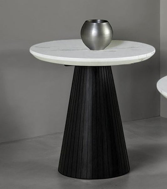 Furniture of America - Sindal Round End Table in Black - FM44004BK-ER-TABLE View 1