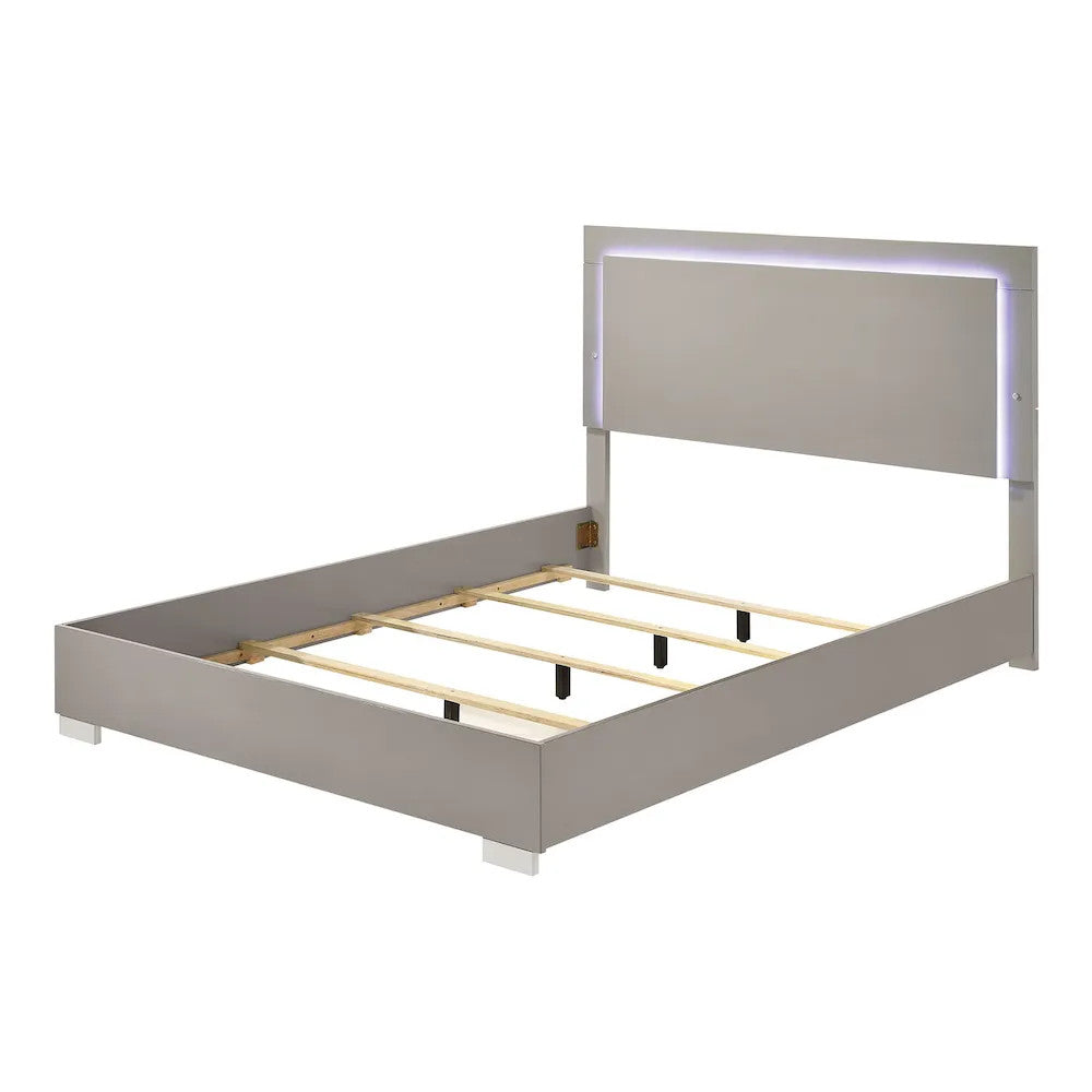 Furniture of America - Sinistra - 3 Pc. Queen Bedroom Set - Light Taupe - FM7211BG-Q-4PC view 2
