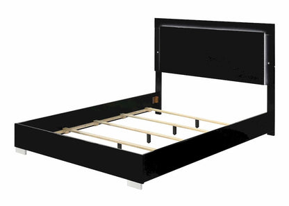 Furniture of America - Sinistra - 3 Pc. Queen Bedroom Set - Piano Black - FM7211BK-Q-4PC view 2