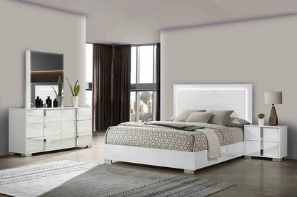 Furniture of America - Sinistra - 3 Pc. Queen Bedroom Set - White - FM7211WH-Q-4PC view 1