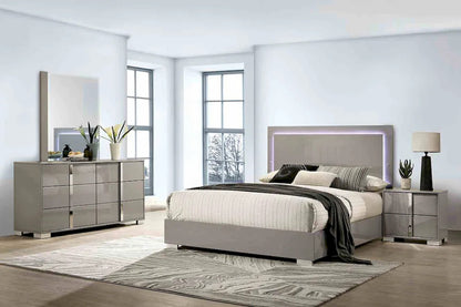 Furniture of America - Sinistra - 4 Pc. Queen Bedroom Set w/ 2NS - Light Taupe - FM7211BG-Q-5PC-2NS view 1