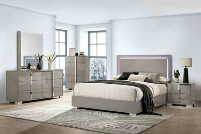 Furniture of America - Sinistra - 4 Pc. Queen Bedroom Set w/ Chest - Light Taupe - FM7211BG-Q-5PC-CHEST view 1