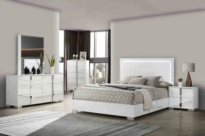 Furniture of America - Sinistra - 4 Pc. Queen Bedroom Set w/ Chest - White - FM7211WH-Q-5PC-CHEST view 1