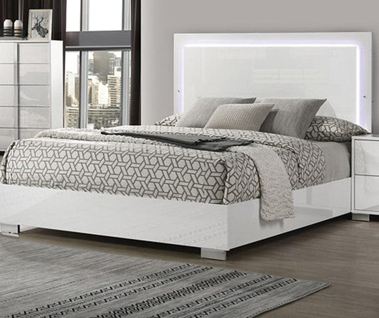 Furniture of America - Sinistra E.King Bed in White - FM7211WH-EK-BED View 1