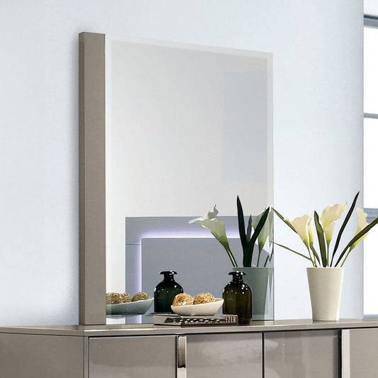 Furniture of America - Sinistra Mirror in Light Taupe - FM7211BG-M View 1