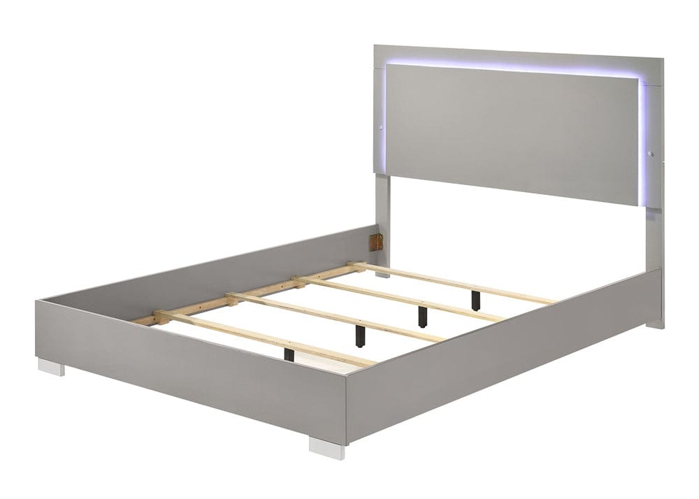 Furniture of America - Sinistra Queen Bed in Light Taupe - FM7211BG-Q-BED View 1