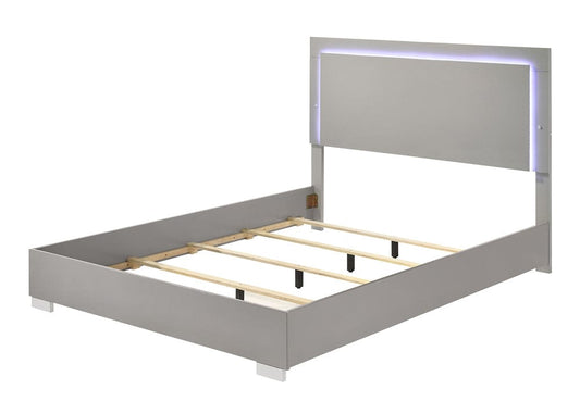 Furniture of America - Sinistra Queen Bed in Light Taupe - FM7211BG-Q-BED View 1