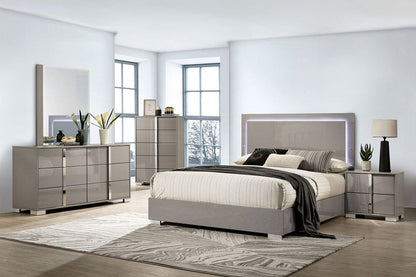 Furniture of America - Sinistra Queen Bed in Light Taupe - FM7211BG-Q-BED View 2