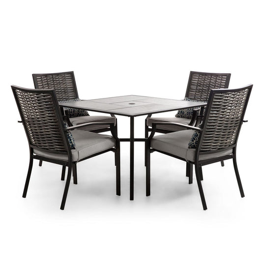 Furniture of America - Sintra 5 Pc. Patio Dining Set in Black/Gray - GM-2012-5PC-11 View 1
