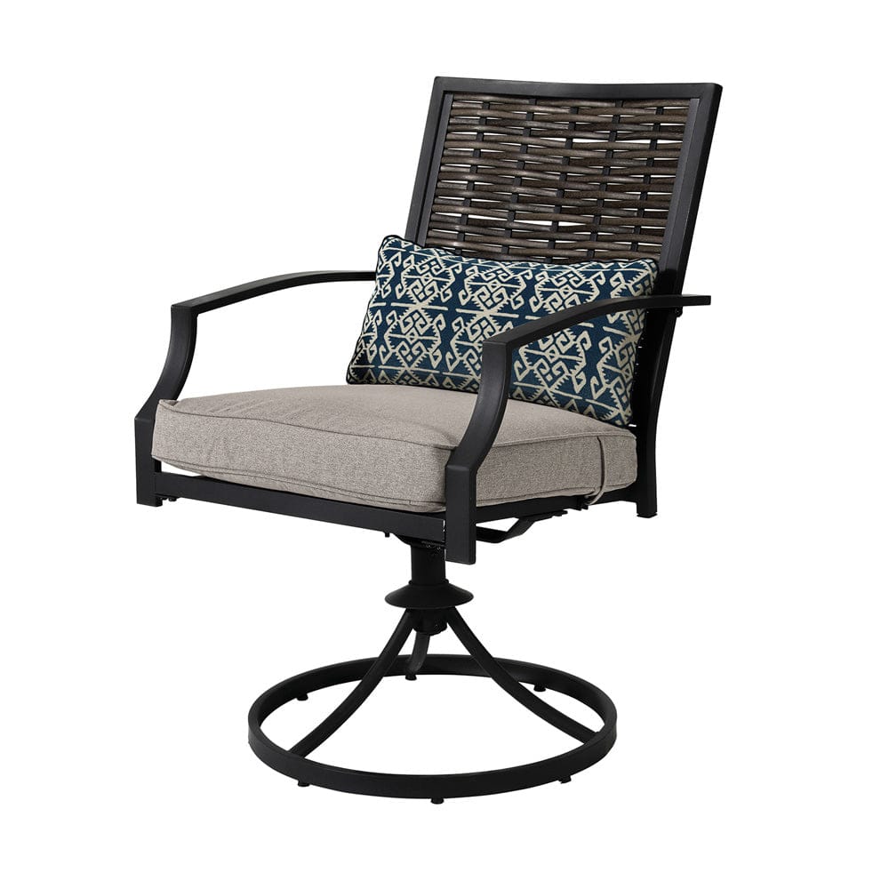 Furniture of America - Sintra Swivel Chair in Black/Gray - GM-2010-2PK View 1