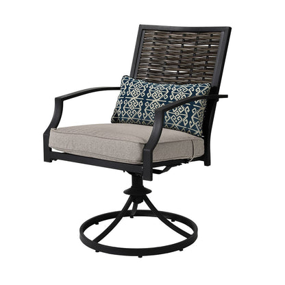 Furniture of America - Sintra Swivel Chair in Black/Gray - GM-2010-2PK View 1