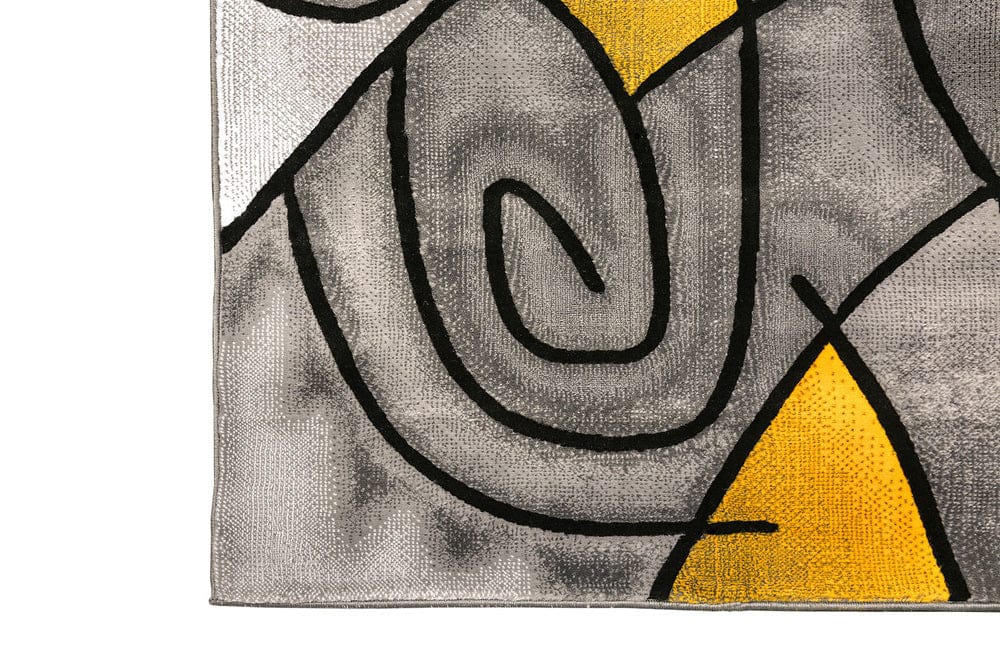 Furniture of America - Sivas 8' X 10' Area Rug in Charcoal Yellow - RG5188M View 2