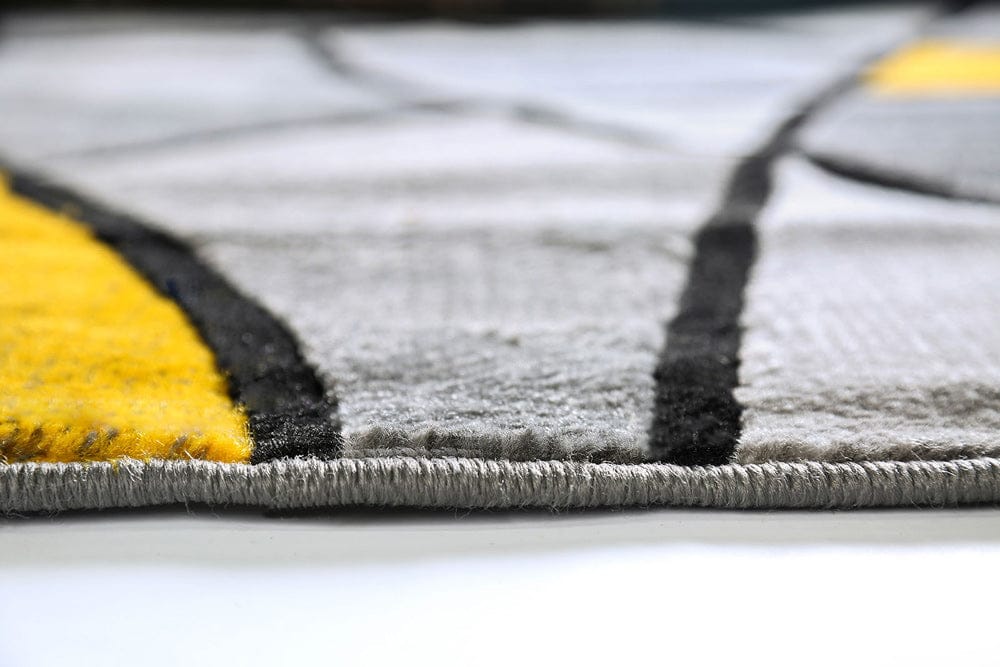 Furniture of America - Sivas 8' X 10' Area Rug in Charcoal Yellow - RG5188M View 3