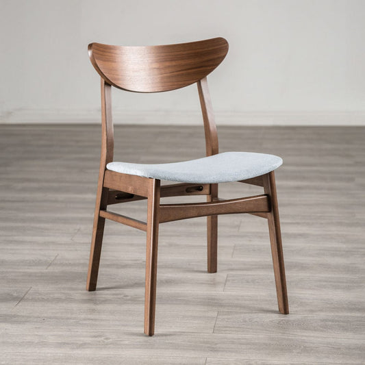 Furniture of America - Skien Side Chair Set of 2 in Walnut/Light Gray - FM3210WN-SC-2PK View 1