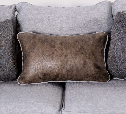 Furniture of America - Skyline Sofa + Loveseat in Light Gray/Brown - SM1211-2PC View 3