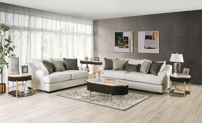 Furniture of America - Skyline Sofa + Loveseat in Pewter/Gray - SM1212-2PC View 1