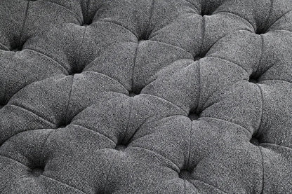 Furniture of America - Sofi - Swivel Chair, Button Tufted, Light Gray - Dark Gray - FM-AC6000DG-SW view 4