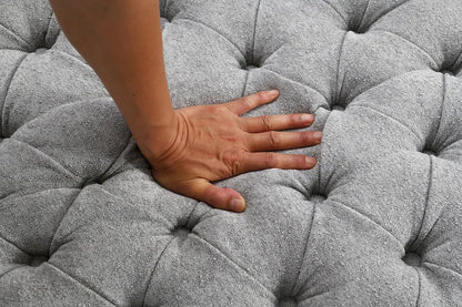 Furniture of America - Sofi - Swivel Chair, Button Tufted, Light Gray - Light Gray - FM-AC6000LG-SW view 5