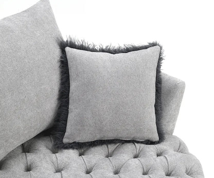 Furniture of America - Sofi - Swivel Chair, Button Tufted, Light Gray - Light Gray - FM-AC6000LG-SW view 7