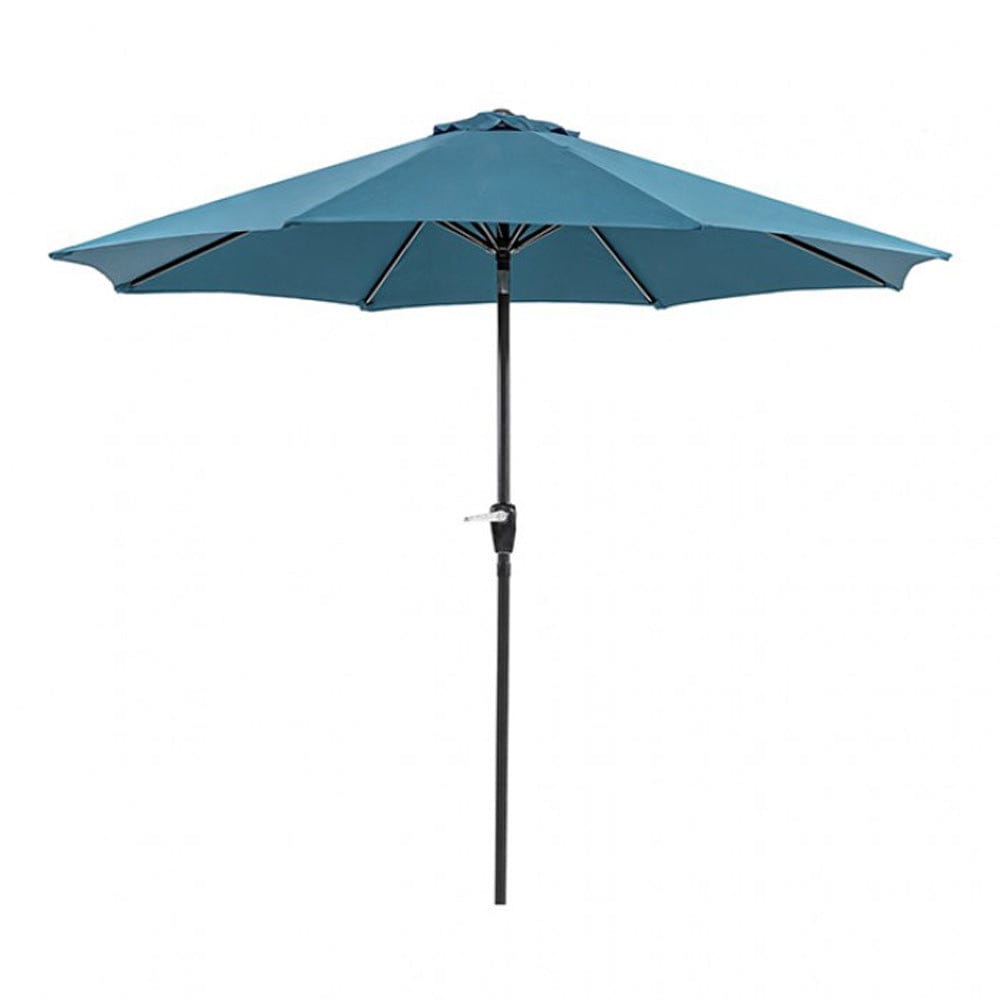 Furniture of America - Soli 9' Outdoor Umbrella w/ Auto Tilt in Blue - LA-A009BL