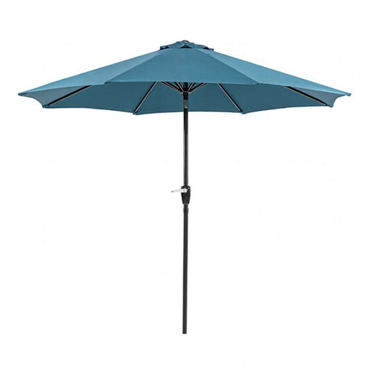 Furniture of America - Soli 9' Outdoor Umbrella w/ Auto Tilt in Blue - LA-A009BL