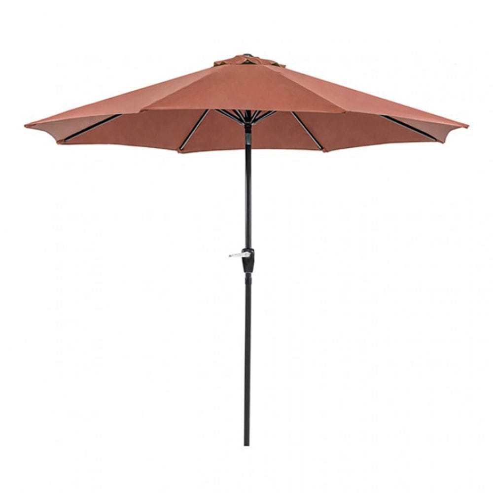 Furniture of America - Soli 9' Outdoor Umbrella w/ Auto Tilt in Red - LA-A009RD