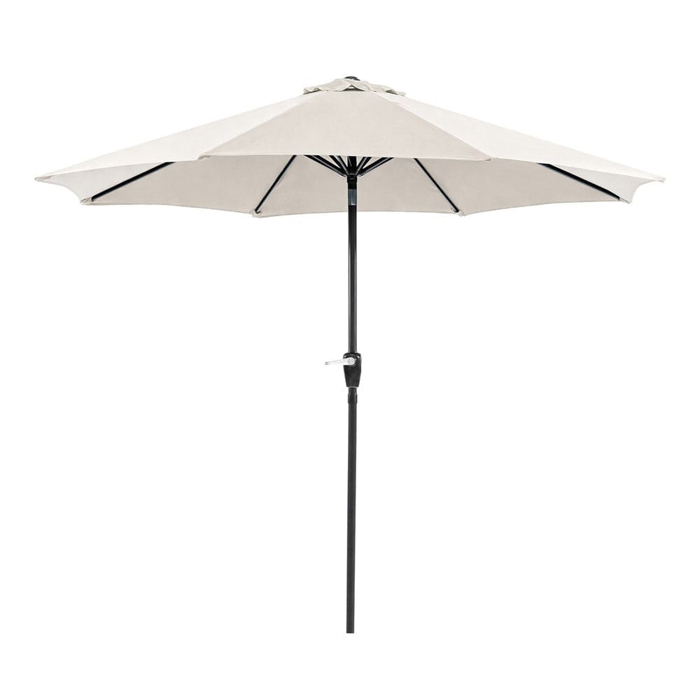 Furniture of America - Soli 9' Outdoor Umbrella with Base in Beige - LA-A009SV+BASE View 1