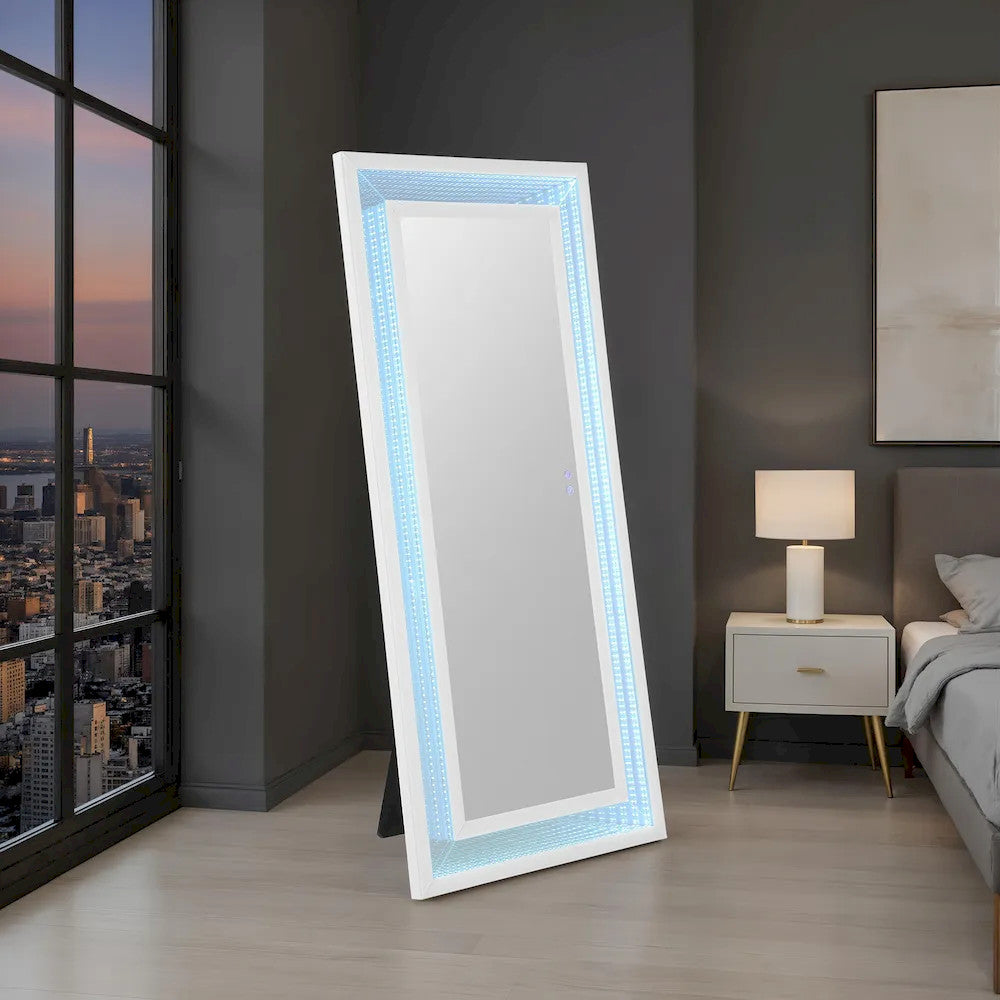 Furniture of America - Solinus - Floor Mirror - FM-AC8020WH-M view 1