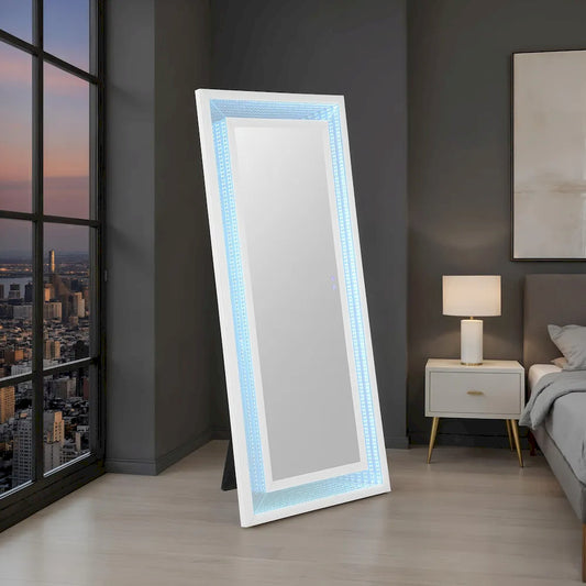 Furniture of America - Solinus - Floor Mirror - FM-AC8020WH-M view 1