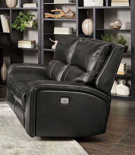 Furniture of America - Soterios Power Loveseat in Charcoal - CM9924DG-LV-PM View 1