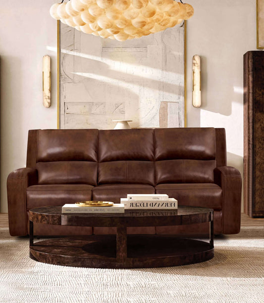 Furniture of America - Soterios Power Sofa in Medium Brown - CM9924MB-SF-PM View 1