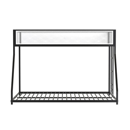 Furniture of America - Southall Twin/Full Metal Bunk Bed in Matte Black/Matte White - FM-BK1201BK-TF View 4