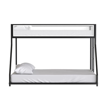Furniture of America - Southall Twin/Full Metal Bunk Bed in Matte Black/Matte White - FM-BK1201BK-TF View 5