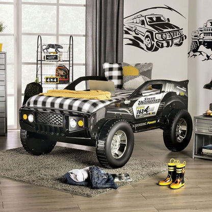 Furniture of America - Speed Jump Black Twin Bed in Black - CM7641-BED View 1