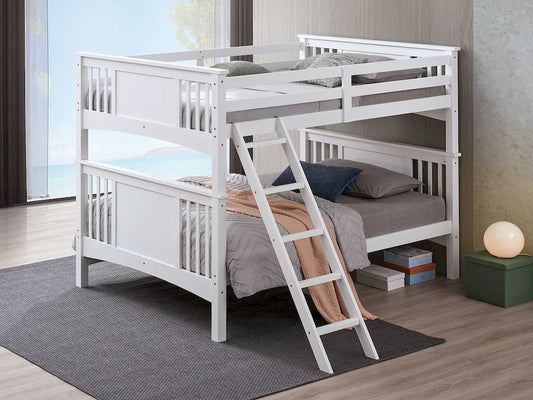 Furniture of America - Spring Creek - Full/Full Bunk Bed, White - FM-BK602FF-WH-BED view 1