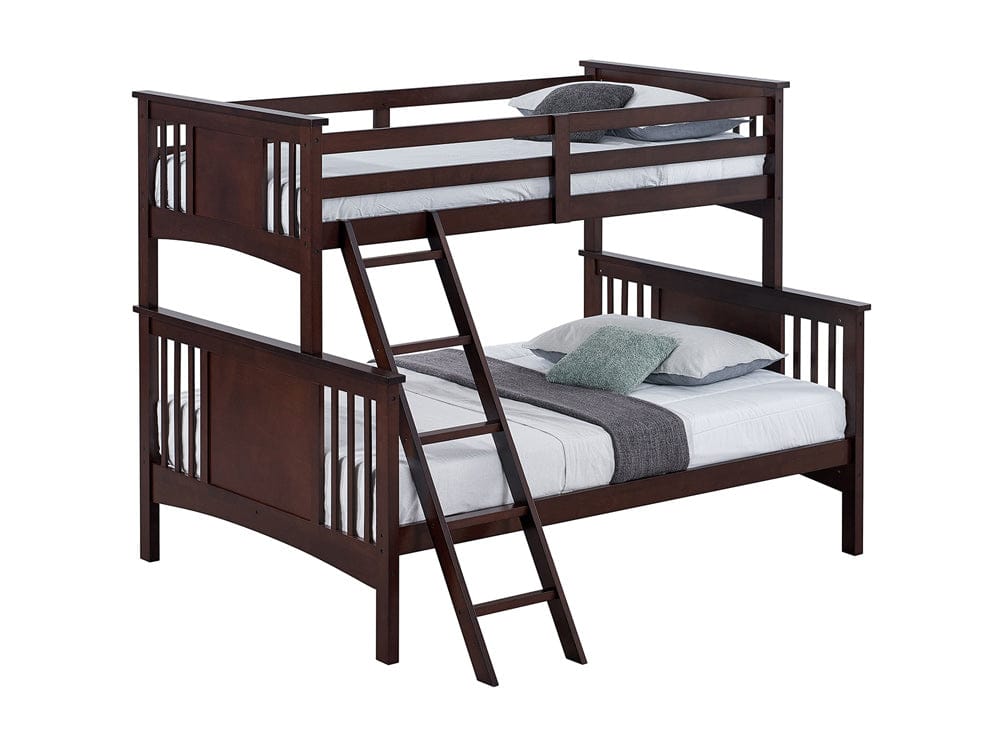 Furniture of America - Spring Creek Twin/Full Bunk Bed in Dark Walnut - FM-BK602F-DW-BED View 2