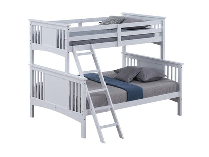 Furniture of America - Spring Creek Twin/Full Bunk Bed in White - FM-BK602F-WH-BED View 2