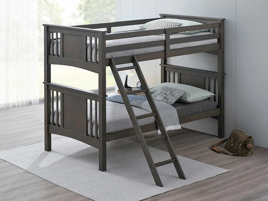 Furniture of America - Spring Creek - Twin/Twin Bunk Bed, Stain Gray - FM-BK602TT-GY-BED view 1
