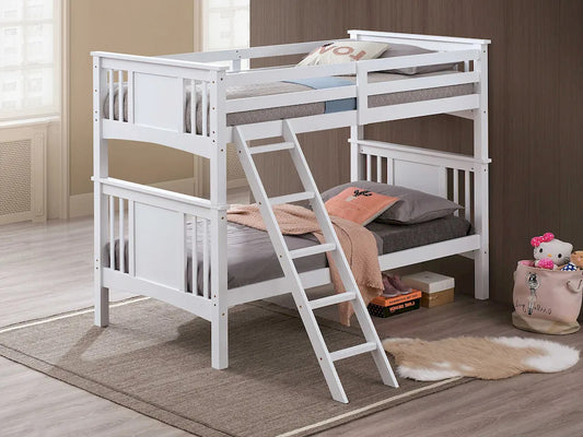 Furniture of America - Spring Creek - Twin/Twin Bunk Bed, White - FM-BK602TT-WH-BED view 1