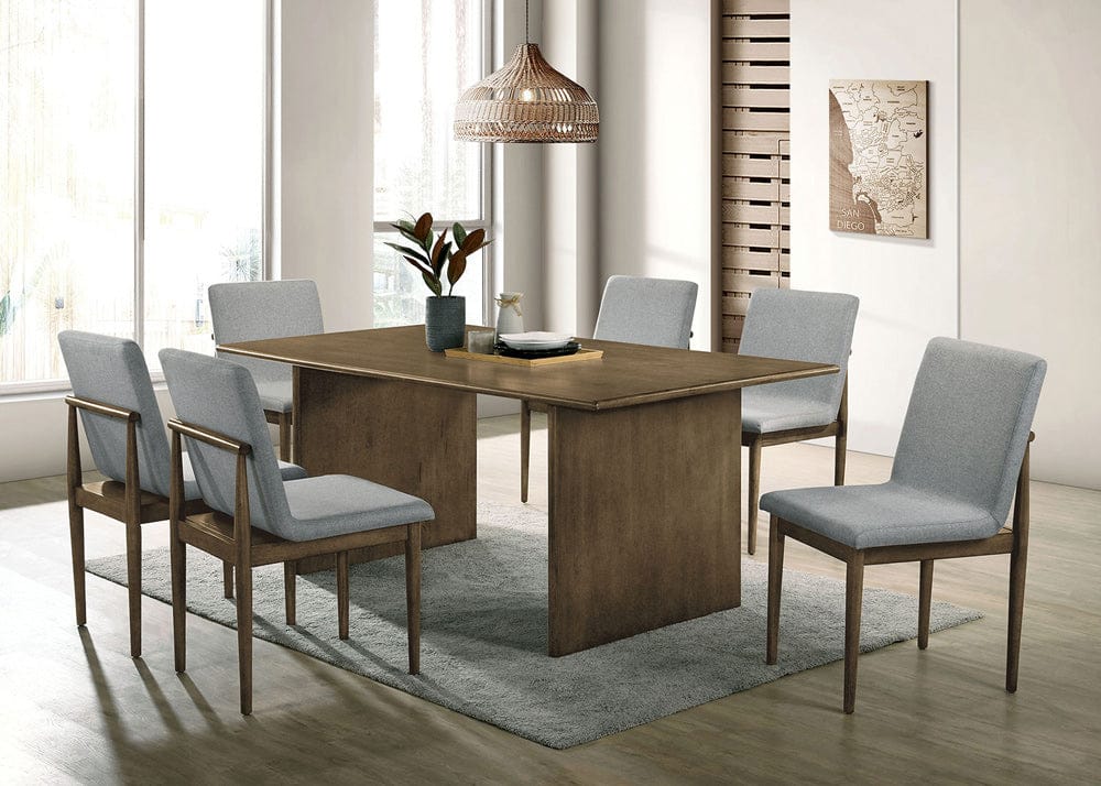 Furniture of America - St Gallen 7 Pc. Dining Table Set in Natural Tone/Light Gray - CM3244NT-T-7PC View 1