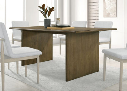 Furniture of America - St Gallen Dining Table in Natural Tone/Light Gray - CM3244NT-T View 1