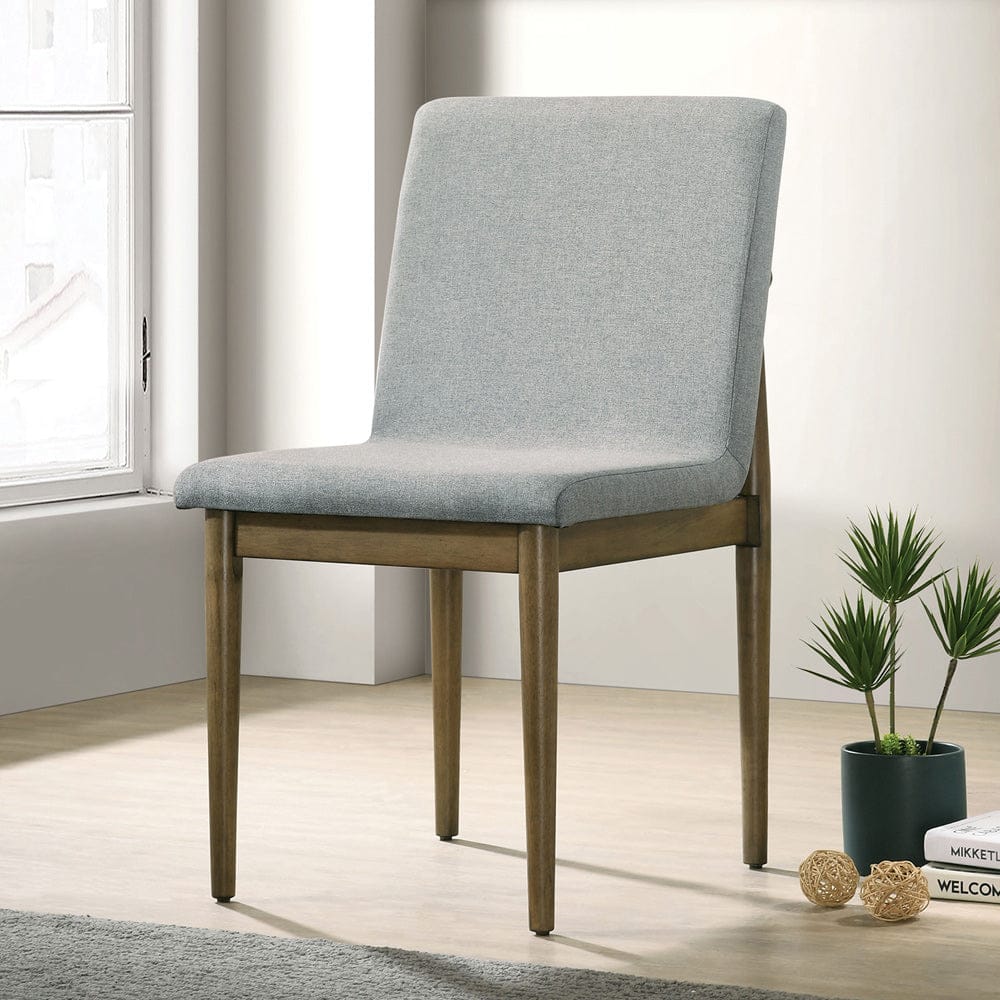 Furniture of America - St Gallen Side Chair Set of 2 in Natural Tone/Light Gray - CM3244NT-SC-2PK View 1